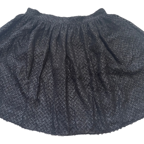 MICHAEL Michael Kors Black Silk Blend Sequin Flare Skirt Women's Size 8 - Picture 8 of 13